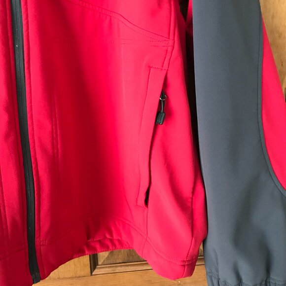 NordicTrack Red w/Dark Gray Zip-Up Fleece Lined Jacket X-Large - Picture 7 of 13